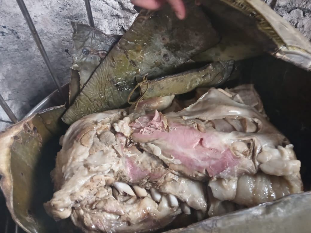 Barbacoa lista para servir